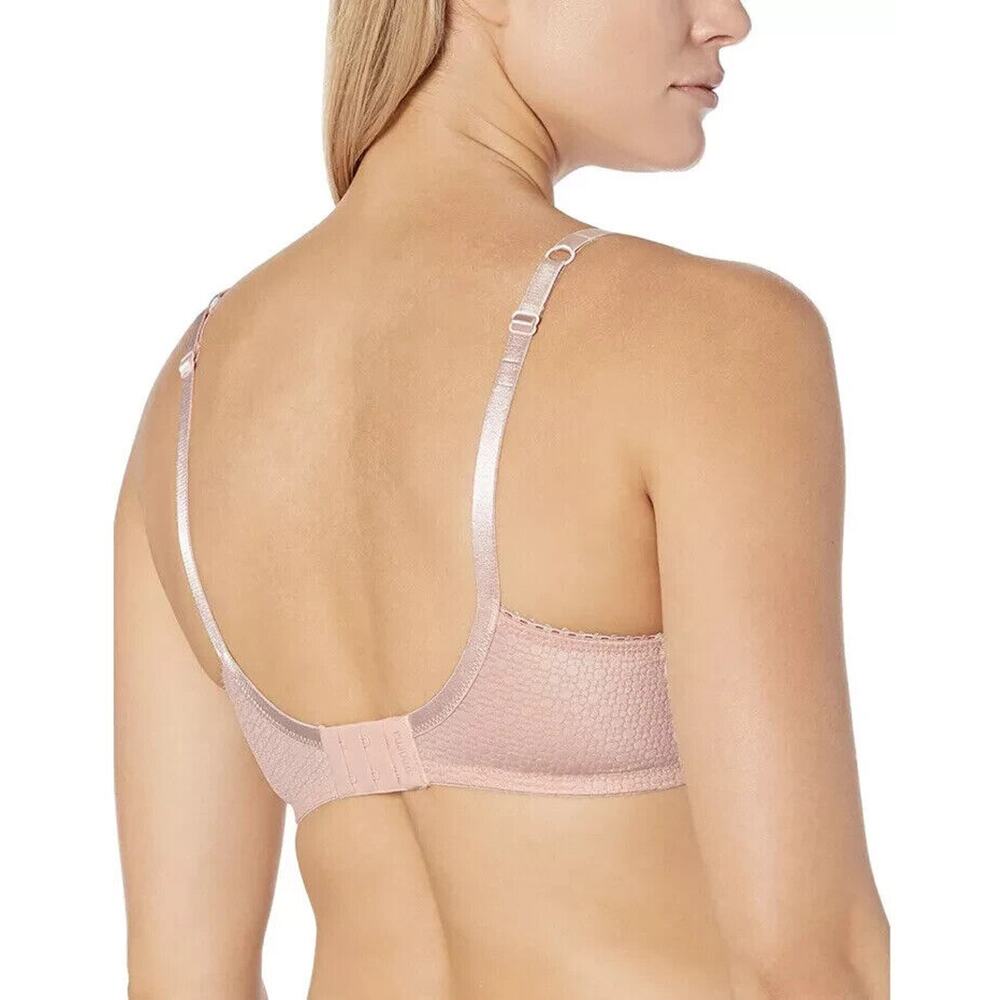 Amoena Ellen Wirefree Mastectomy Bra Size 32A Rose Nude Front and Back Close - Picture 2 of 13